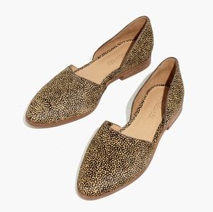 Madewell Marisa d'Orsay Flat in Spotted Calf Hair Size 9